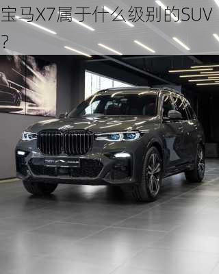 宝马X7属于什么级别的SUV？