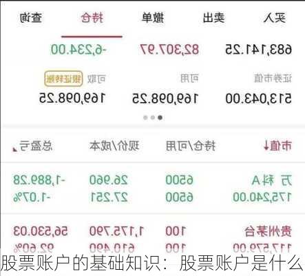 股票账户的基础知识：股票账户是什么