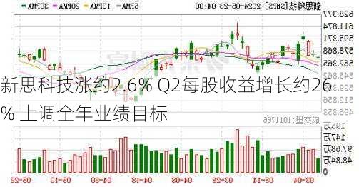 新思科技涨约2.6% Q2每股收益增长约26% 上调全年业绩目标