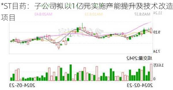 *ST目药：子公司拟以1亿元实施产能提升及技术改造项目