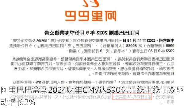 阿里巴巴盒马2024财年GMV达590亿：线上线下双驱动增长2%