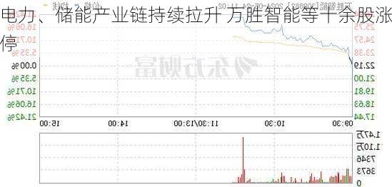 电力、储能产业链持续拉升 万胜智能等十余股涨停