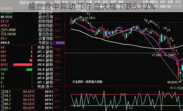 盛业盘中异动 下午盘大幅下跌5.12%