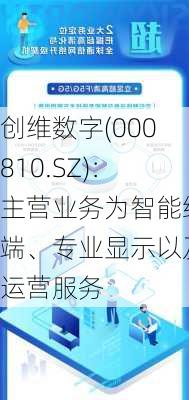 创维数字(000810.SZ)：主营业务为智能终端、专业显示以及运营服务