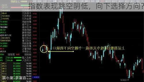 指数表现跳空阴低，向下选择方向？