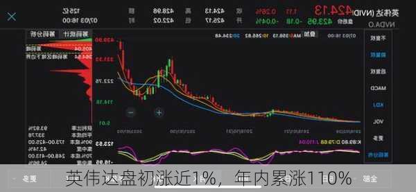 英伟达盘初涨近1%，年内累涨110%