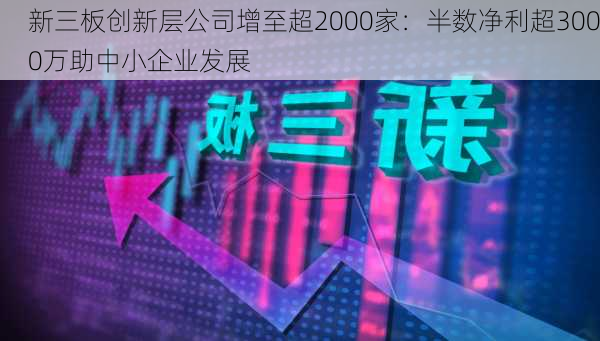 新三板创新层公司增至超2000家：半数净利超3000万助中小企业发展