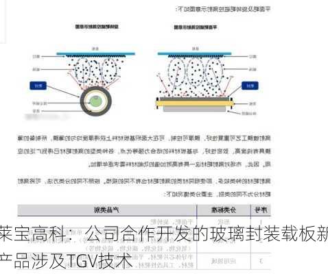 莱宝高科：公司合作开发的玻璃封装载板新产品涉及TGV技术