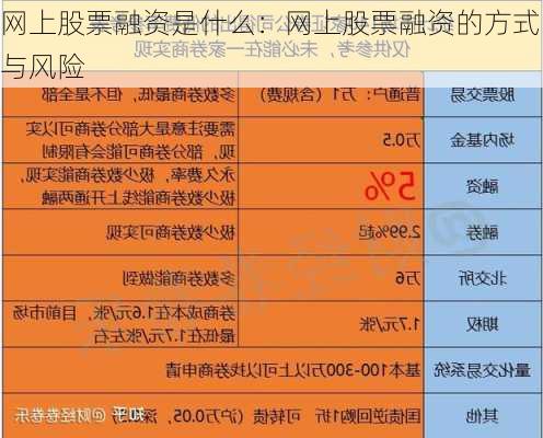 网上股票融资是什么：网上股票融资的方式与风险