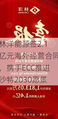 林洋能源签2.1亿元海外经营合同，携手ECC推进沙特2030愿景