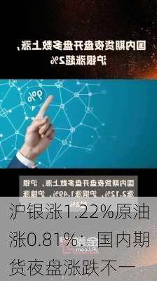 沪银涨1.22%原油涨0.81%：国内期货夜盘涨跌不一