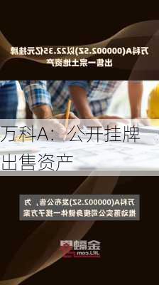 万科A：公开挂牌出售资产