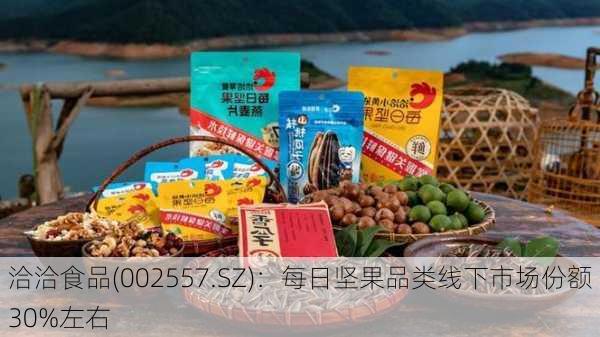 洽洽食品(002557.SZ)：每日坚果品类线下市场份额30%左右