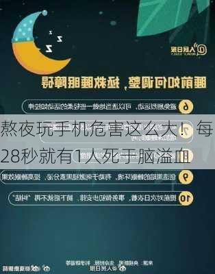 熬夜玩手机危害这么大！每28秒就有1人死于脑溢血