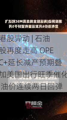 港股异动 | 石油股再度走高 OPEC+延长减产预期叠加美国出行旺季催化 油价连续两日回弹