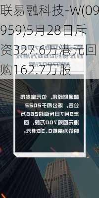 联易融科技-W(09959)5月28日斥资327.6万港元回购162.7万股