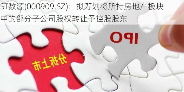 ST数源(000909.SZ)：拟筹划将所持房地产板块中的部分子公司股权转让予控股股东