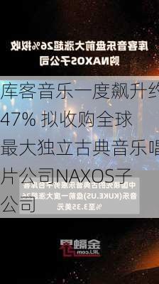 库客音乐一度飙升约47% 拟收购全球最大独立古典音乐唱片公司NAXOS子公司