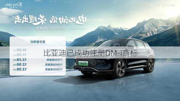 比亚迪已成功注册DM-i商标