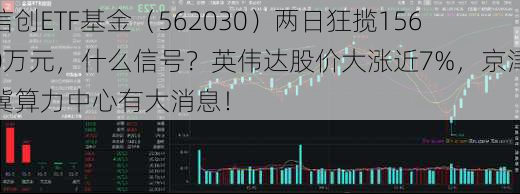 信创ETF基金（562030）两日狂揽1560万元，什么信号？英伟达股价大涨近7%，京津冀算力中心有大消息！