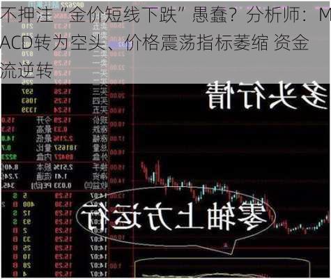 不押注“金价短线下跌”愚蠢？分析师：MACD转为空头、价格震荡指标萎缩 资金流逆转