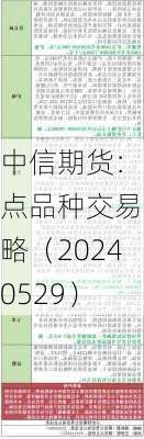 中信期货：重点品种交易策略（20240529）