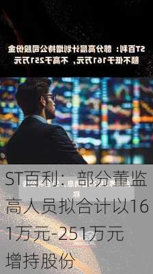 ST百利：部分董监高人员拟合计以161万元-251万元增持股份