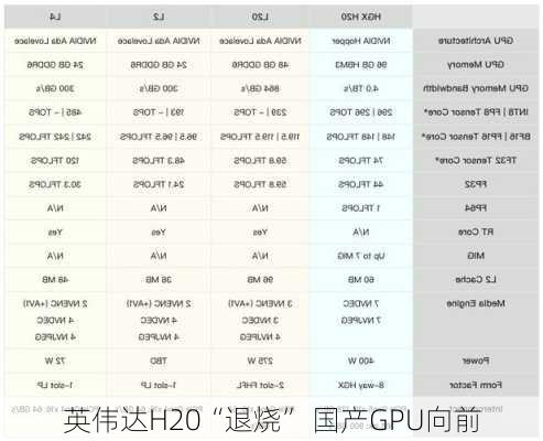 英伟达H20“退烧” 国产GPU向前