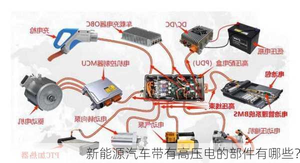 新能源汽车带有高压电的部件有哪些？