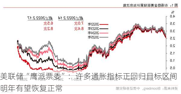 美联储“鹰派票委”：许多通胀指标正回归目标区间 明年有望恢复正常