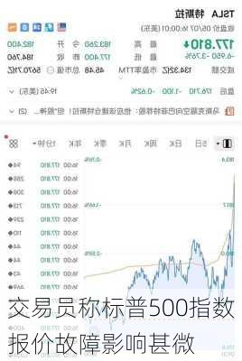 交易员称标普500指数报价故障影响甚微