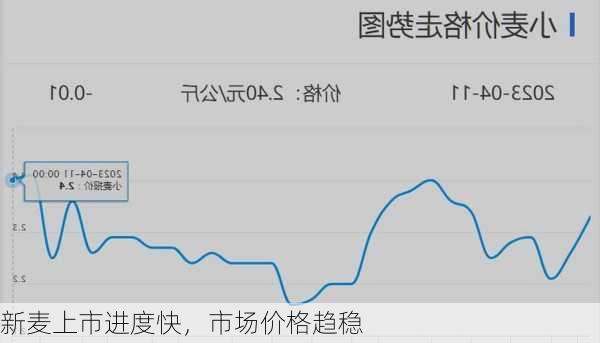 新麦上市进度快，市场价格趋稳