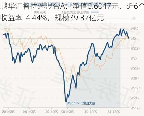 鹏华汇智优选混合A：净值0.6047元，近6个月收益率-4.44%，规模39.37亿元