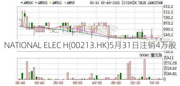 NATIONAL ELEC H(00213.HK)5月31日注销4万股