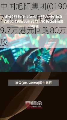 中国旭阳集团(01907)5月31日斥资239.7万港元回购80万股