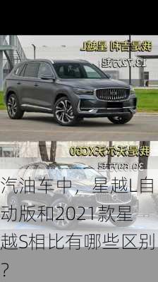 汽油车中，星越L自动版和2021款星越S相比有哪些区别？