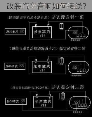 改装汽车音响如何接线？