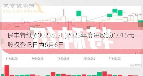 民丰特纸(600235.SH)2023年度每股派0.015元 股权登记日为6月6日