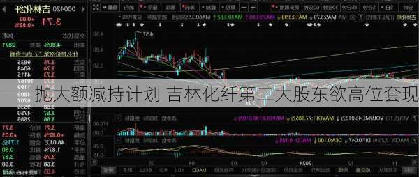 抛大额减持计划 吉林化纤第二大股东欲高位套现