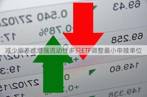 减少偏差或增强流动性多只ETF调整最小申赎单位