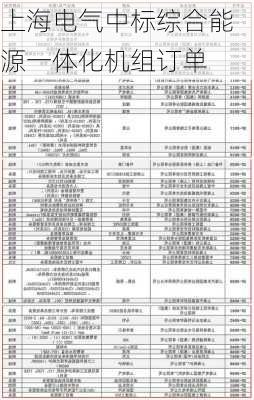 上海电气中标综合能源一体化机组订单