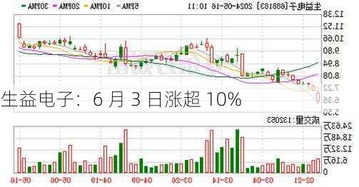 生益电子：6 月 3 日涨超 10%