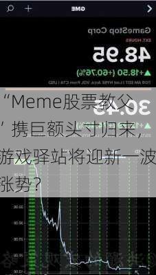 “Meme股票教父”携巨额头寸归来，游戏驿站将迎新一波涨势？