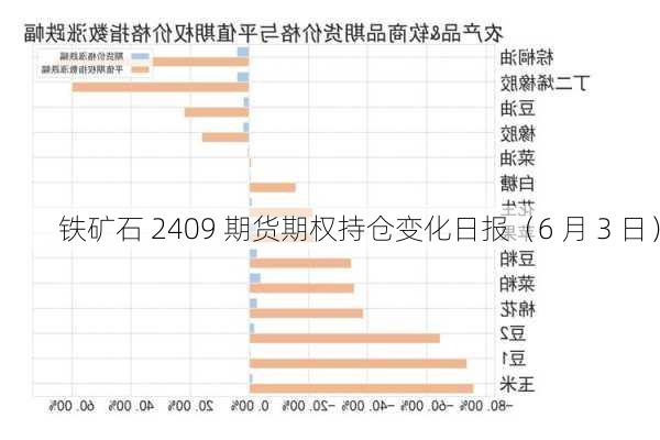 铁矿石 2409 期货期权持仓变化日报（6 月 3 日）