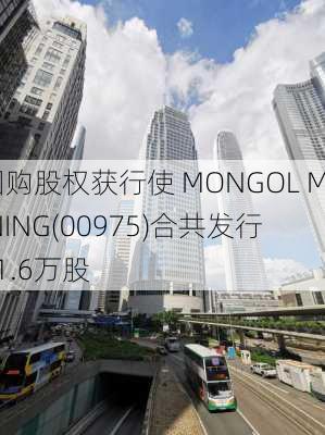 因购股权获行使 MONGOL MINING(00975)合共发行11.6万股