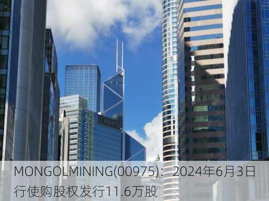 MONGOLMINING(00975)：2024年6月3日行使购股权发行11.6万股