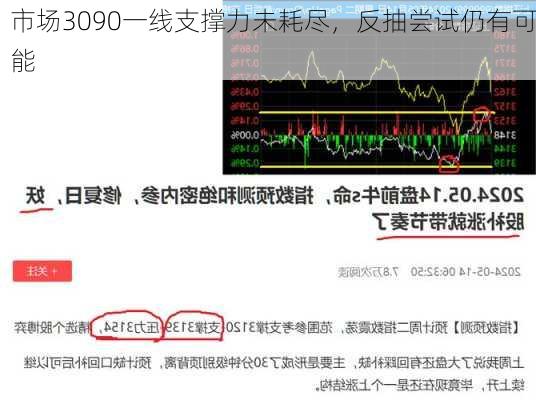 市场3090一线支撑力未耗尽，反抽尝试仍有可能