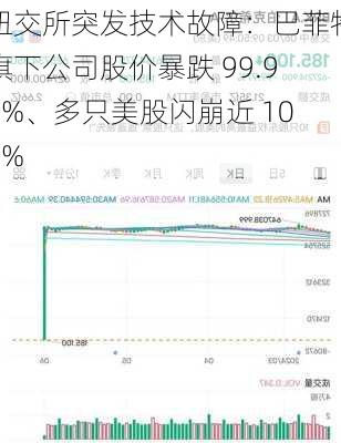 纽交所突发技术故障：巴菲特旗下公司股价暴跌 99.97%、多只美股闪崩近 100%