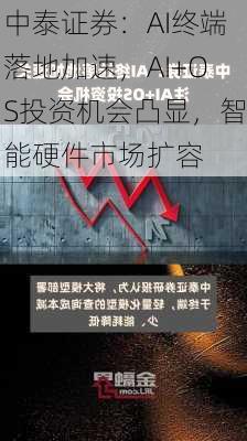 中泰证券：AI终端落地加速，AI+OS投资机会凸显，智能硬件市场扩容