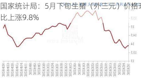 国家统计局：5月下旬生猪（外三元）价格环比上涨9.8%